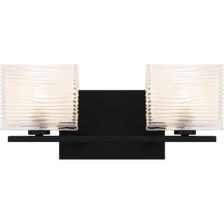 Quoizel Westcap Bath Fixture 2 Lights Matte Black WCP8602MBK